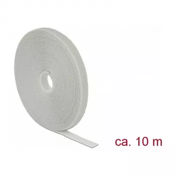 Fascia a velcro DeLOCK grigio 13 mm 10 m 1 pezzo