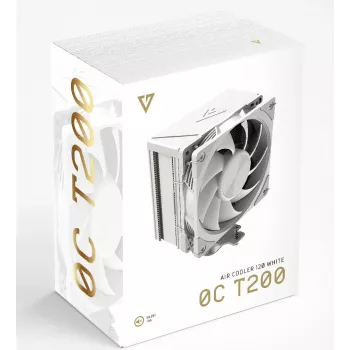 Dissipatore CPU ad aria MODECOM Volcano 0C T200 12 cm bianco