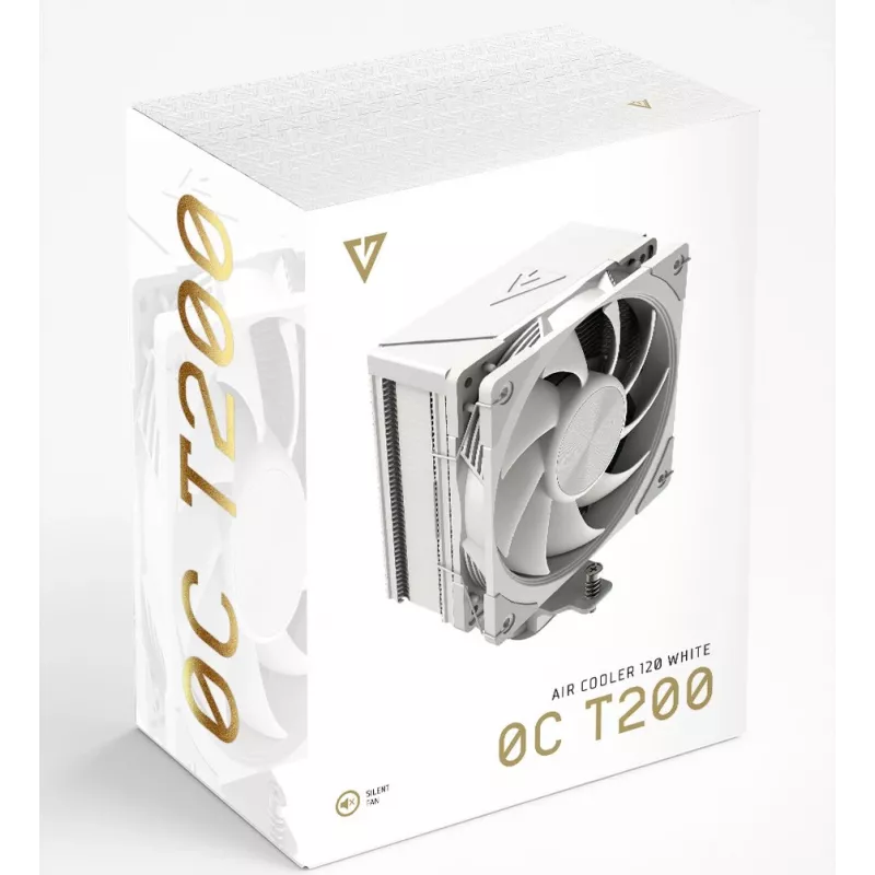 Dissipatore CPU ad aria MODECOM Volcano 0C T200 12 cm bianco