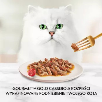 Cibo umido per gatti Gourmet (Purina) Gold 85 g – adulto, manzo e pollo