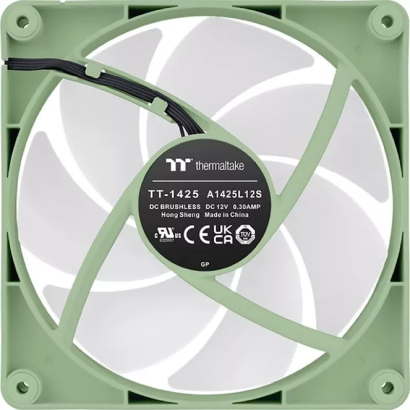 Thermaltake CT140 ARGB Sync ventola per case 140 mm, 500–1500 giri/min, Matcha Green, 2 pz.
