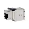 Giunto inline Keystone Cat6 schermato set da 8, EQUIP — formato piatto, RJ-45, 17×35,5×24,4 mm, argento
