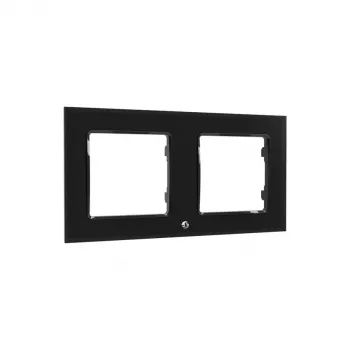 Shelly WF2 nero Smart Switch design senza viti compatibilità interruttore a parete Shelly