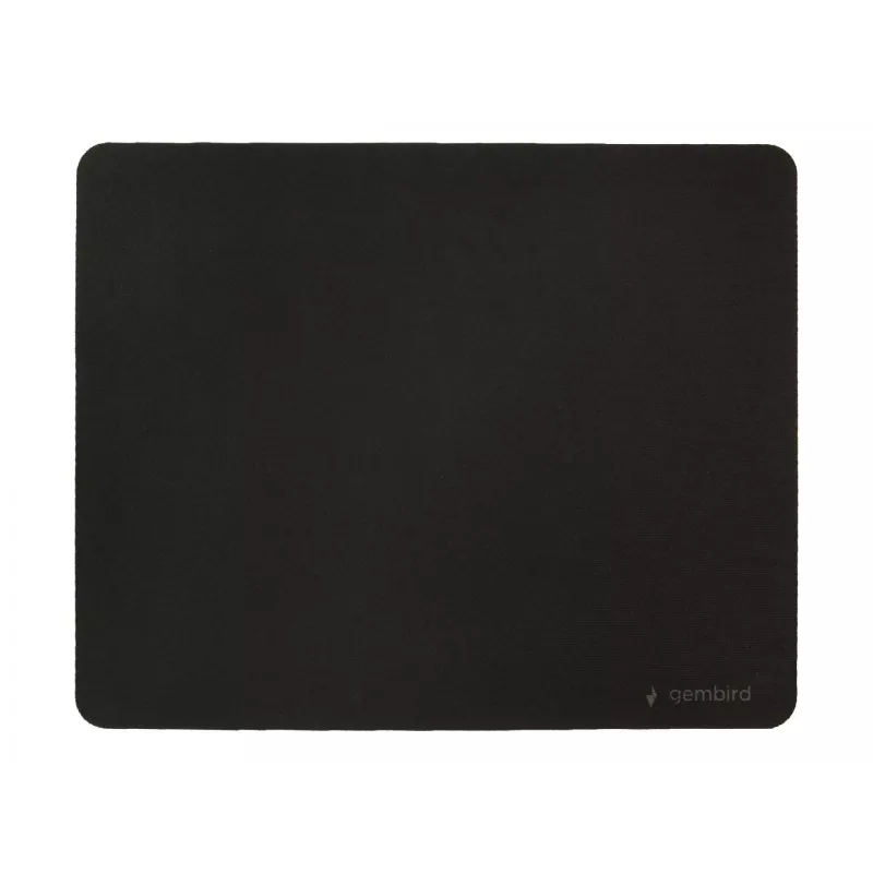 Gembird MP-S-BK tappetino per mouse, tessuto/gomma SBR, 220 x 180 mm, nero