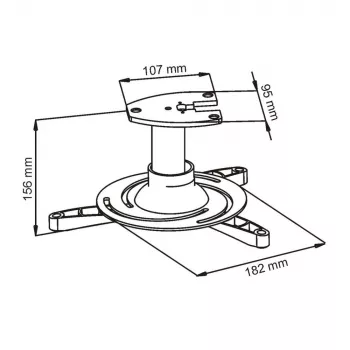 Supporto a soffitto ART P-101