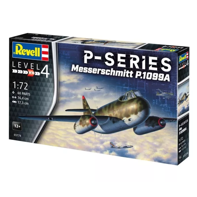 Modello in plastica aereo REVELL Messerschmitt P.1099A-P-SER scala 1/72