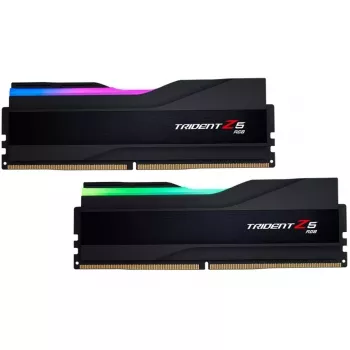 DIMM 64 GB DDR5-6400 (2x 32 GB) Dual-Kit, memoria RAM nera, F5-6400J3239G32GX2-TZ5RK, Trident Z5 RGB, INTEL XMP