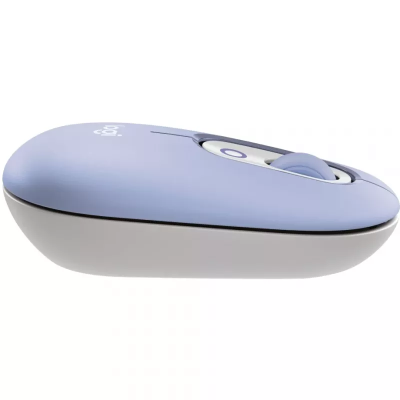 Logitech POP Icon Combo - set tastiera e mouse - senza fili - Bluetooth LE - QWERTY - US International - lilla, bianco sporco (920-013078)