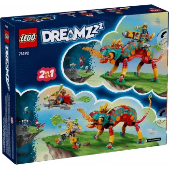 Giocattolo da costruzione LEGO 71492 Dreamzz Mateo il camaleonte di fuoco set di gioco, modello a mattoncini per costruzioni fantasiose