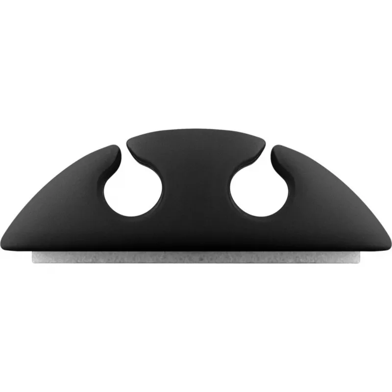 Clip per cavi Goobay 70683 scrivania parete nero 5 pezzi