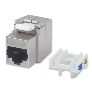 IC Intracom Intellinet - connettore femmina keystone - RJ-45 (W) - FTP - CAT 6a - connettore femmina keystone - argento (771986)