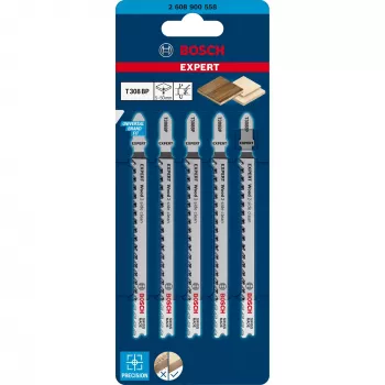 Bosch 2 608 900 558 Lama per seghetto alternativo/seghetto/seghetto alternativo lama per seghetto alternativo acciaio al carbonio (HCS) 5 pz.