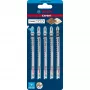 Bosch 2 608 900 558 Lama per seghetto alternativo/seghetto/seghetto alternativo lama per seghetto alternativo acciaio al carbonio (HCS) 5 pz.