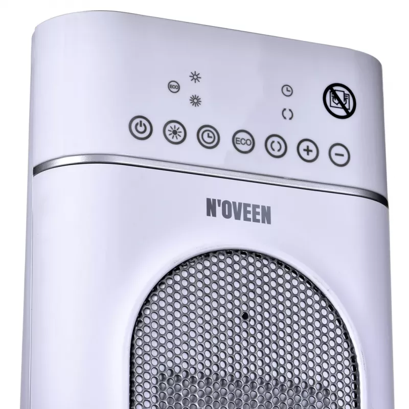 Termoconvettore in ceramica elettrico NOVEEN PTC3000, 2000 W (1200 W min), display LED, timer, telecomando, oscillazione, bianco