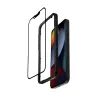 Vetro temperato protezione display Crong per iPhone 16e / 14 / 13 / 13 Pro — copertura totale 3D
