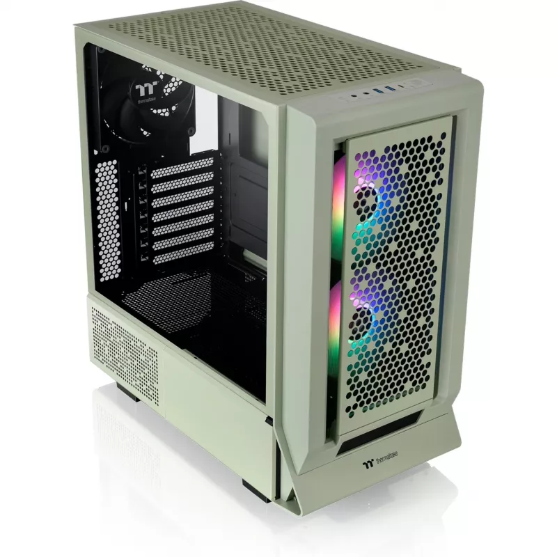 Ceres 350 MX, Case Tower Verde chiaro, vetro temperato x 2