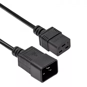 Cavo di prolunga server Akyga AK-UP-03 IEC C20 a C19, 1,8 m, nero