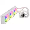 KRUX HydroGlance 360 ARGB dissipatore a liquido AIO con LCD, 360 mm, bianco