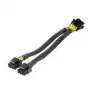 Cavo adattatore alimentazione CPU Akasa 8-Pin a Dual 4+4-Pin (AK-CBPW35-20)