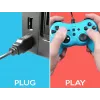 Controller con filo SUBSONIC SA5488-1 Neon Blue — per Nintendo Switch, connessione con filo