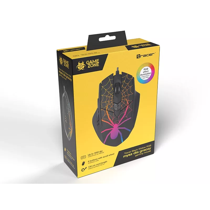 Mouse GAMEZONE nero Widow USB
