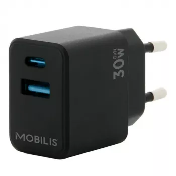 Mobilis 001362 caricabatterie universale per dispositivi mobili, nero, AC Auto
