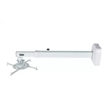 Supporto da parete AVTEK WallMount Next 1200 — acciaio, bianco, telescopico, orientabile a 360°, inclinabile ±42°, carico massimo 20 kg