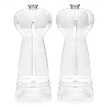 Set macina sale e pepe Salter BW12949EU7, corpo trasparente, macinatura manuale