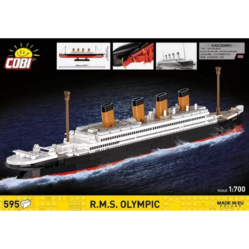 Kit Cobi Blocks R.M.S. Olympic 59 blocchi — set modellismo da 59 pezzi