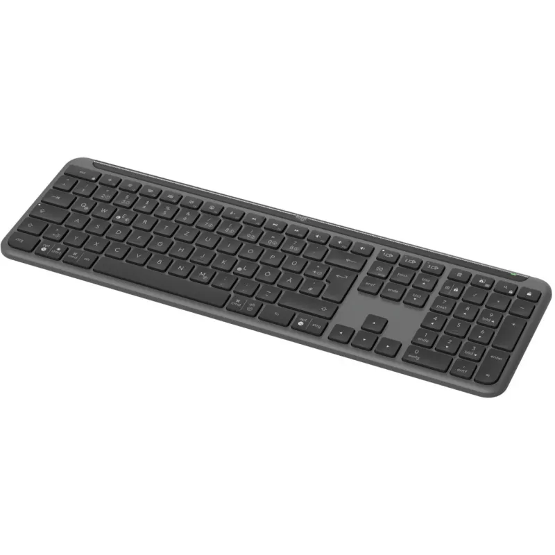 Tastiera Logitech K950 Signature sottile da ufficio RF Wireless + Bluetooth QWERTZ tedesco grafite