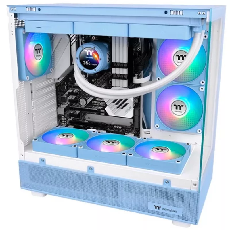 Ventola per case Thermaltake CT140 EX Reverse ARGB 140mm confezione da 3 blu ortensia