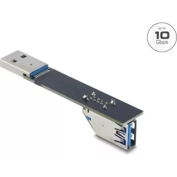 Adattatore gender changer USB Type-A DELOCK 67422, Type-A a Type-A, nero