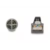 Cavo di rete DeLOCK M12 codifica X 8 poli connettore maschio su connettore maschio RJ45 PUR (TPU) 1 m