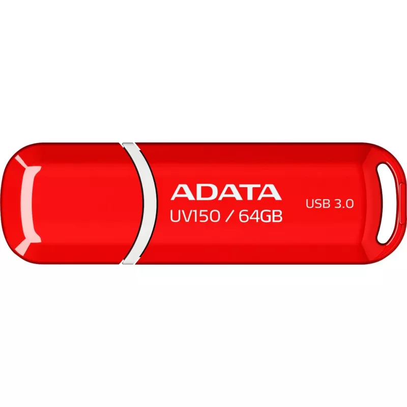 Chiavetta USB ADATA DashDrive UV150 64 GB, USB Type-A 3.2 Gen 1, rosso, design con cappuccio