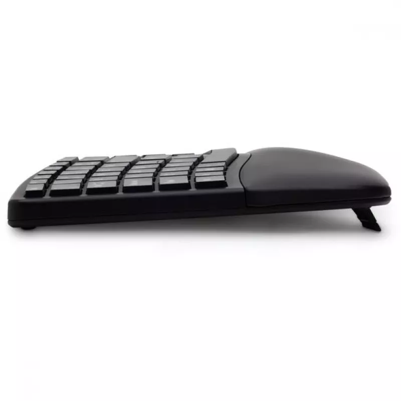 Kensington ProFit Ergo Tastiera wireless FR, Full-Size (100%), con filo e wireless, RF Wireless + USB, AZERTY, nero