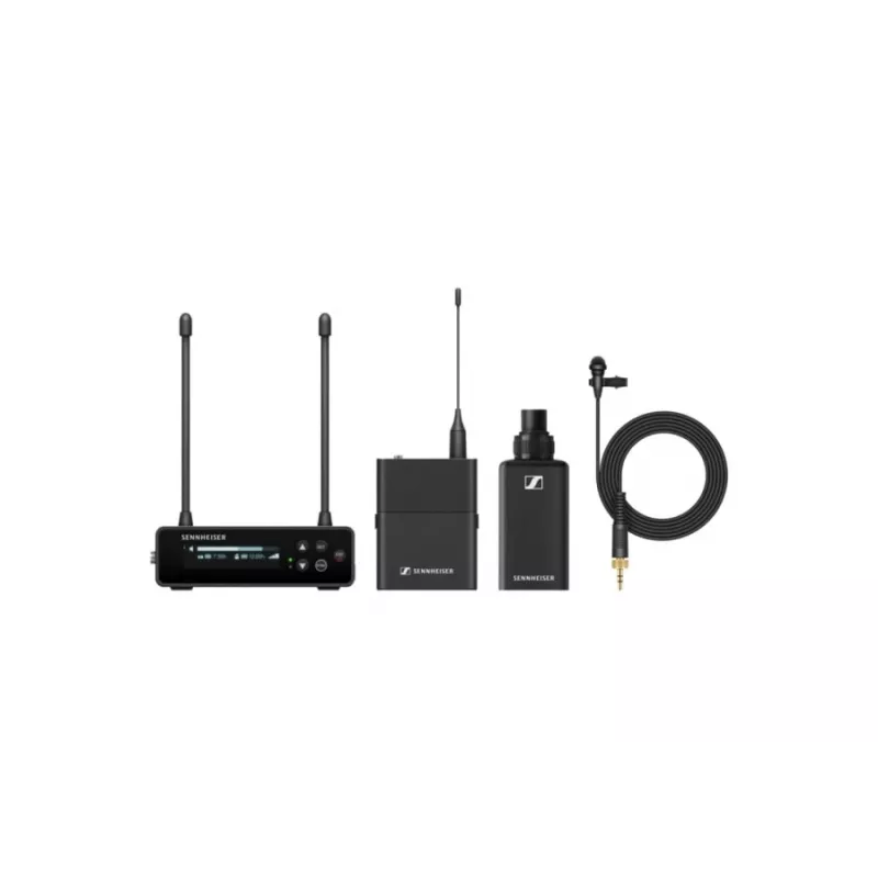 Sennheiser EW-DP ENG SET (R1-6) - set per videocamera con trasmettitore plug-on e trasmettitore miniaturizzato con microfono ME 2, 520–576 MHz