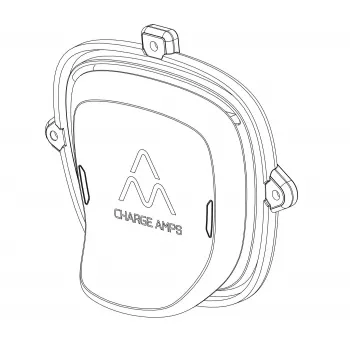 Gruppo coperchio Type 2 Charge Amps Dawn – coperchio di ricambio per caricabatterie EV Dawn