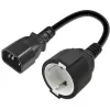 Adattatore di rete QOLTEC 53906 IEC 320 C14 a SCHUKO 16A 250V