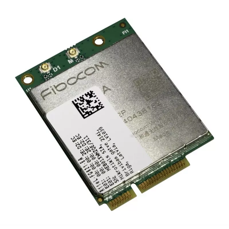 Mikrotik R11eL-FG621-EA interno con filo Mini PCI Express verde