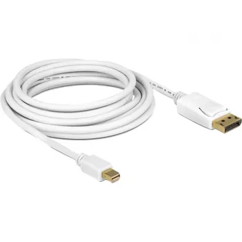 DeLOCK – Cavo DisplayPort – Mini DisplayPort (M) – DisplayPort (M) – 3,0 m – bianco (83483)