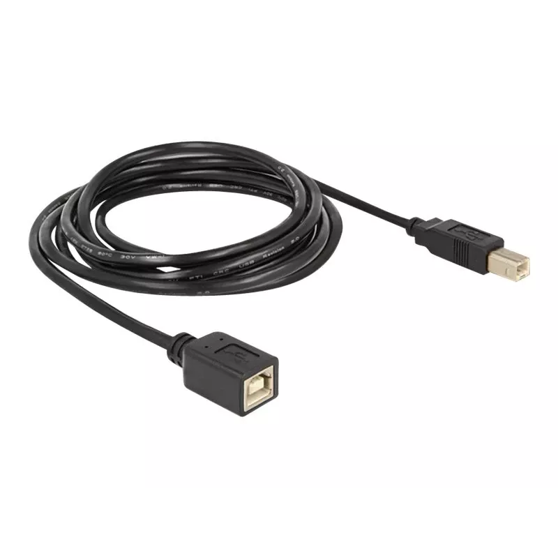 Cavo USB DeLOCK USB2.0-B 2 m USB B nero