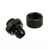 Raccordo BitsPower BP-MBCPF-CC3U – ottone, verniciato nero per sistemi di raffreddamento PC