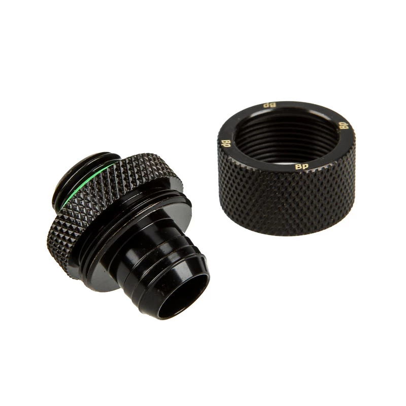Raccordo BitsPower BP-MBCPF-CC3U – ottone, verniciato nero per sistemi di raffreddamento PC