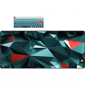 Tastiera Sharkoon SKILLER SGK50 S3 Design Bundle D1 grigio-verde rossa — tastiera gaming con filo, layout compatto