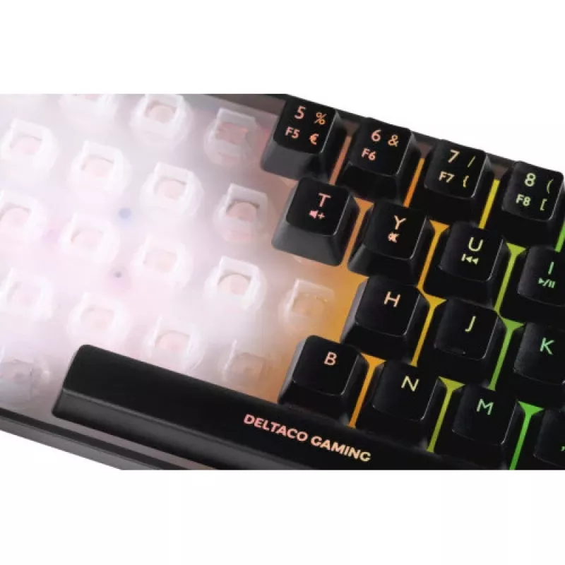 Tastiera gaming Deltaco DK240 mini 60% USB, RGB nero
