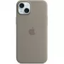 Custodia in silicone Apple iPhone 15 Plus MagSafe Clay