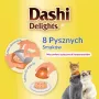 Snack umidi per gatti INABA Dashi Delights pollo con salmone in brodo 70 g — snack di pesce, senza cereali, senza soia e glutine