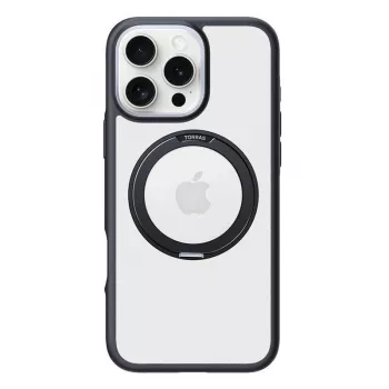 Custodia protettiva Torras Ostand R Fusion per iPhone 16 Pro – nero
