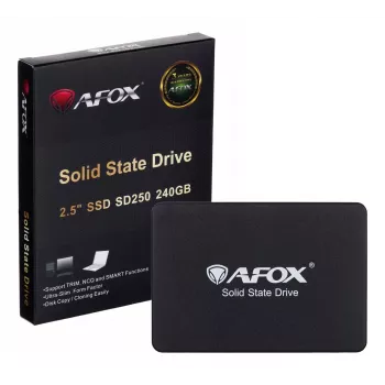 SSD 2,5 pollici AFOX SD250-240GN 240 GB SATA III TLC, 555/510 MB/s, 75k/70k IOPS
