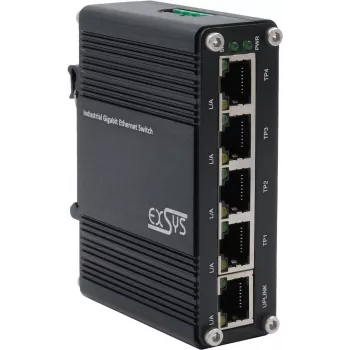 Switch Ethernet Exsys EX-62020 — 5 porte 10/100/1000Tx Gigabit unmanaged